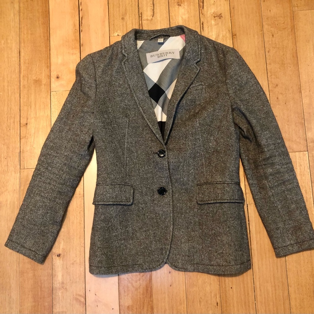 Burberry Brit Brown Tweed Blazer